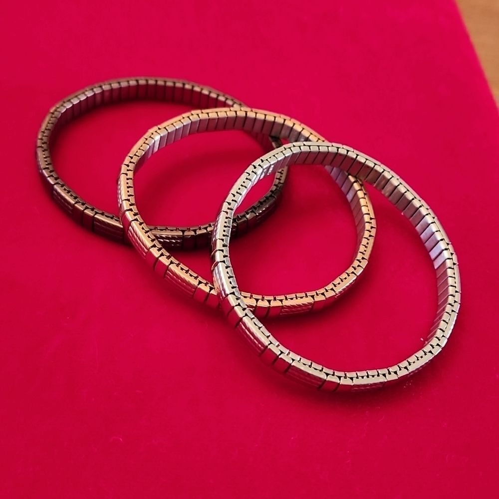 Vintage Milor 3 Piece Stretchy Bracelet Set - Picture 2 of 3